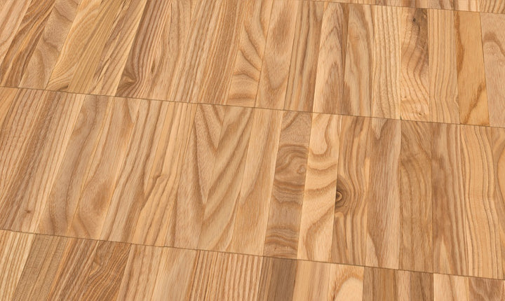 Esche Rustikal Mosaikparkett Parallel – Produktfoto