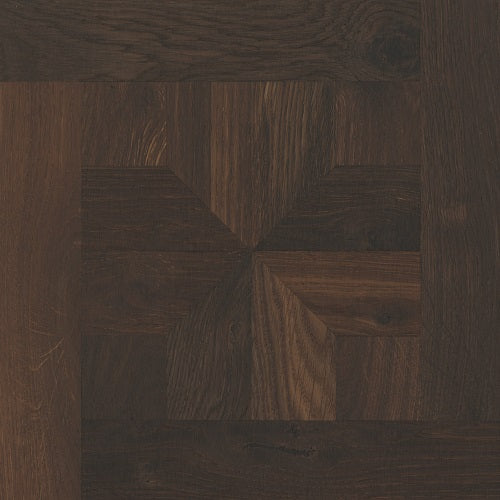 Räuchereiche Naturell LONDON 50 Tafelboden massiv 10 mm 300 × 300 mm – Detailaufnahme Oberfläche