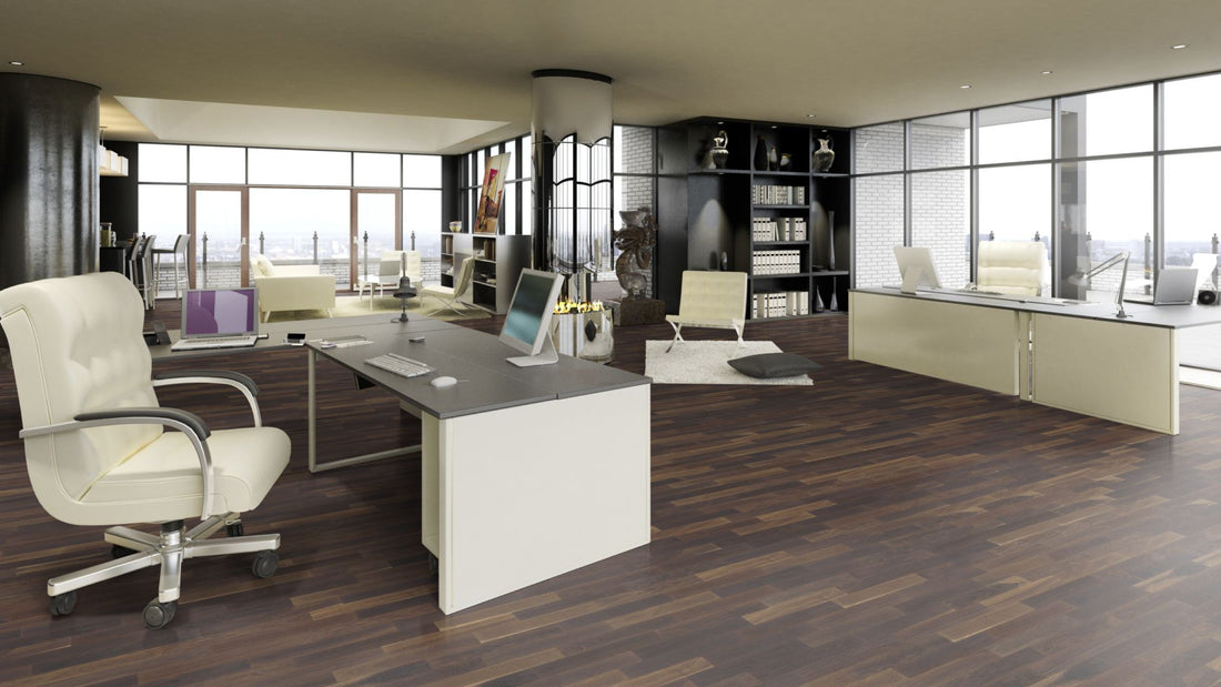 Räuchereiche Select/Nature  geölt 2-Schicht Fertigparkett Beispielbild Büro