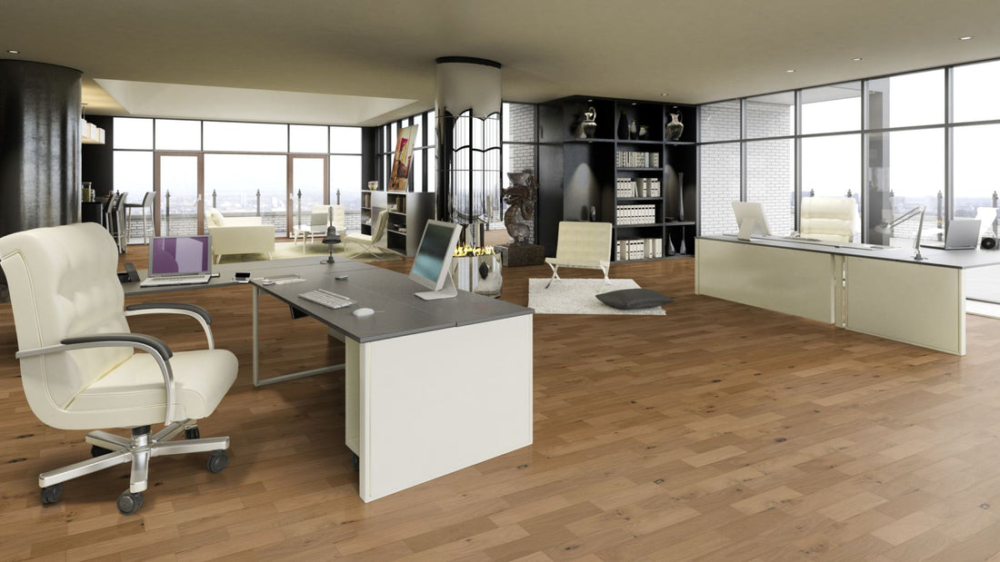 Eiche Project gebürstet & geölt Beispielbild Büro