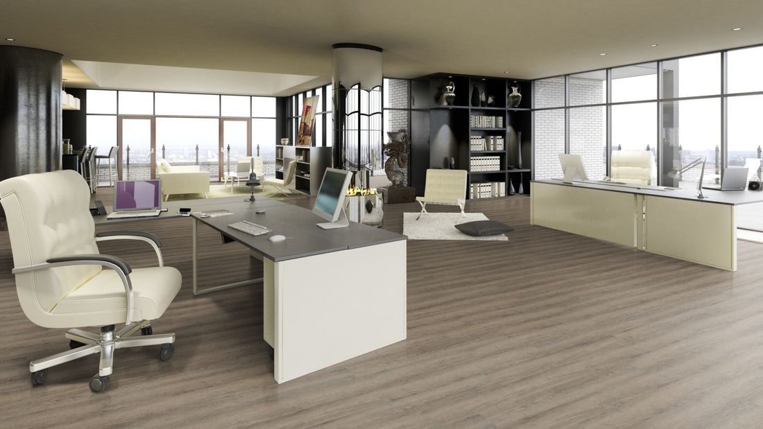 Apollo Traffic Vinyl Designboden Click 5,0 × 182 × 1220 mm – Beispielbild Büro