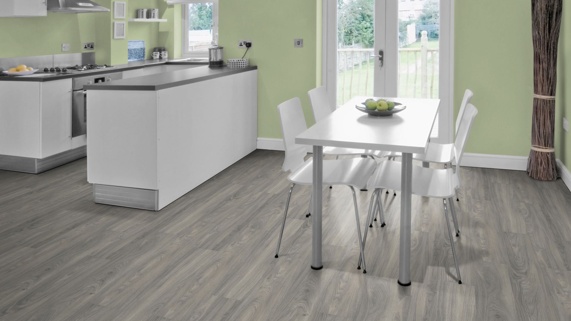 Helios Home SPC Vinyl Designboden Click Beispielbild Küche