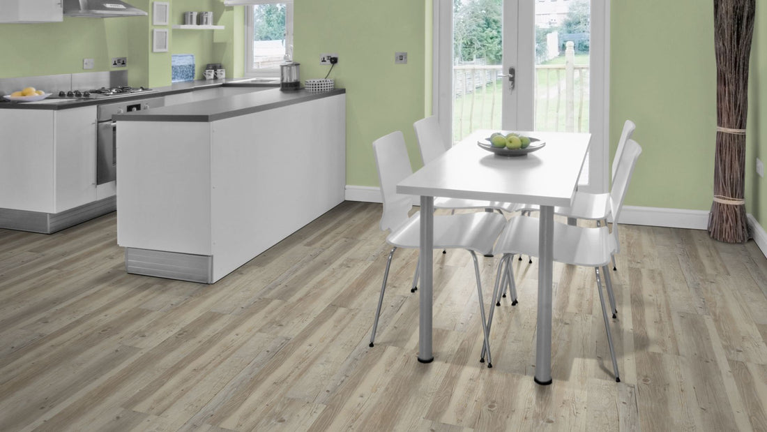 Selene Traffic SPC Vinyl Designboden Click 6,5 × 183 × 1220 mm – Beispielbild Küche