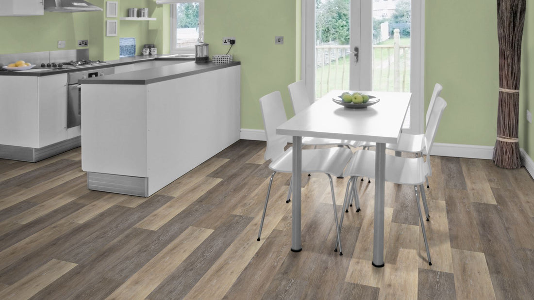 Neptun Traffic SPC Vinyl Designboden Click 6,5 × 183 × 1220 mm – Beispielbild Küche