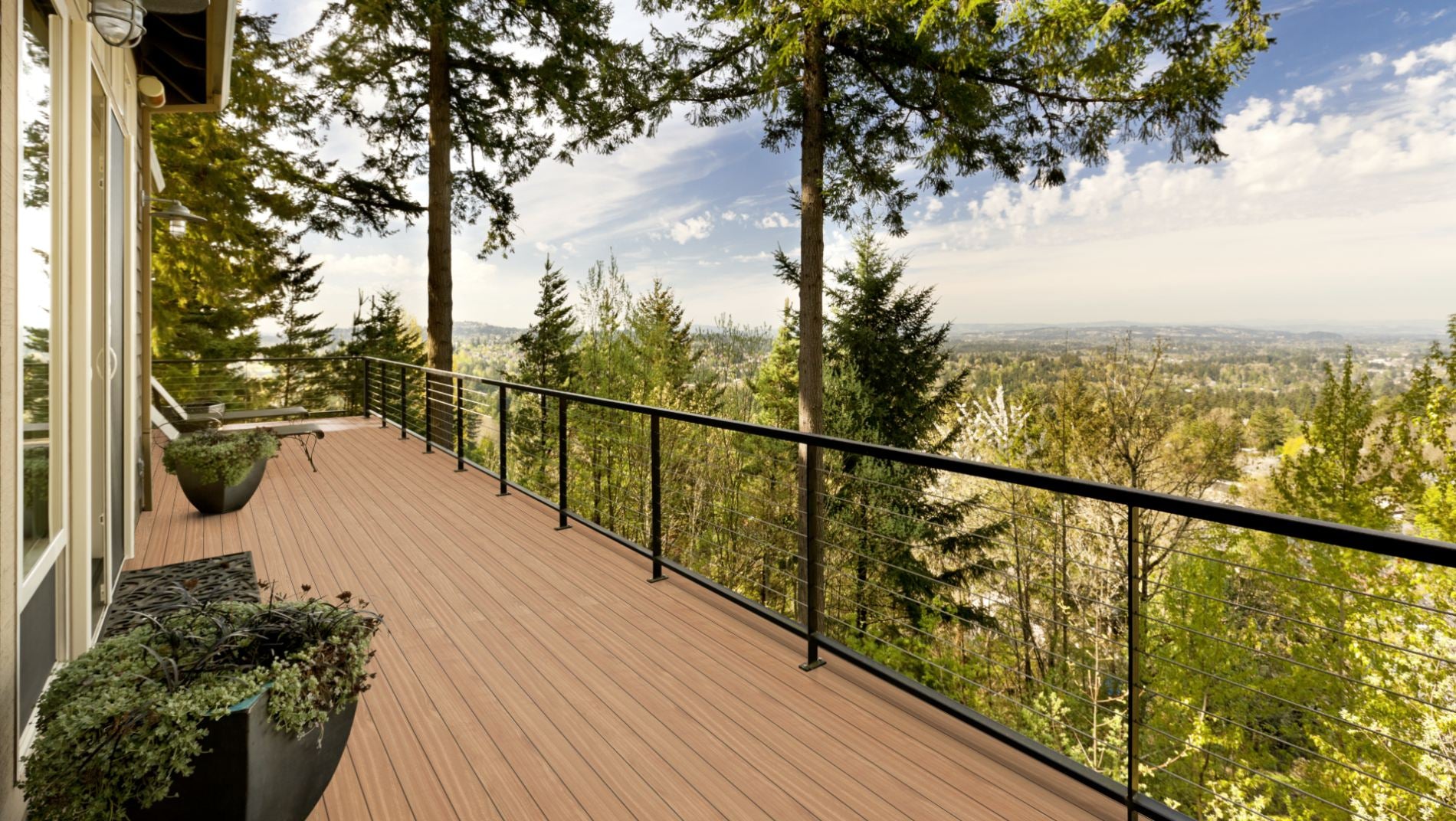 Bangkirai Prime KD glatt Terrassendiele 23 × 140 mm Fixlängen Beispielbild Loft