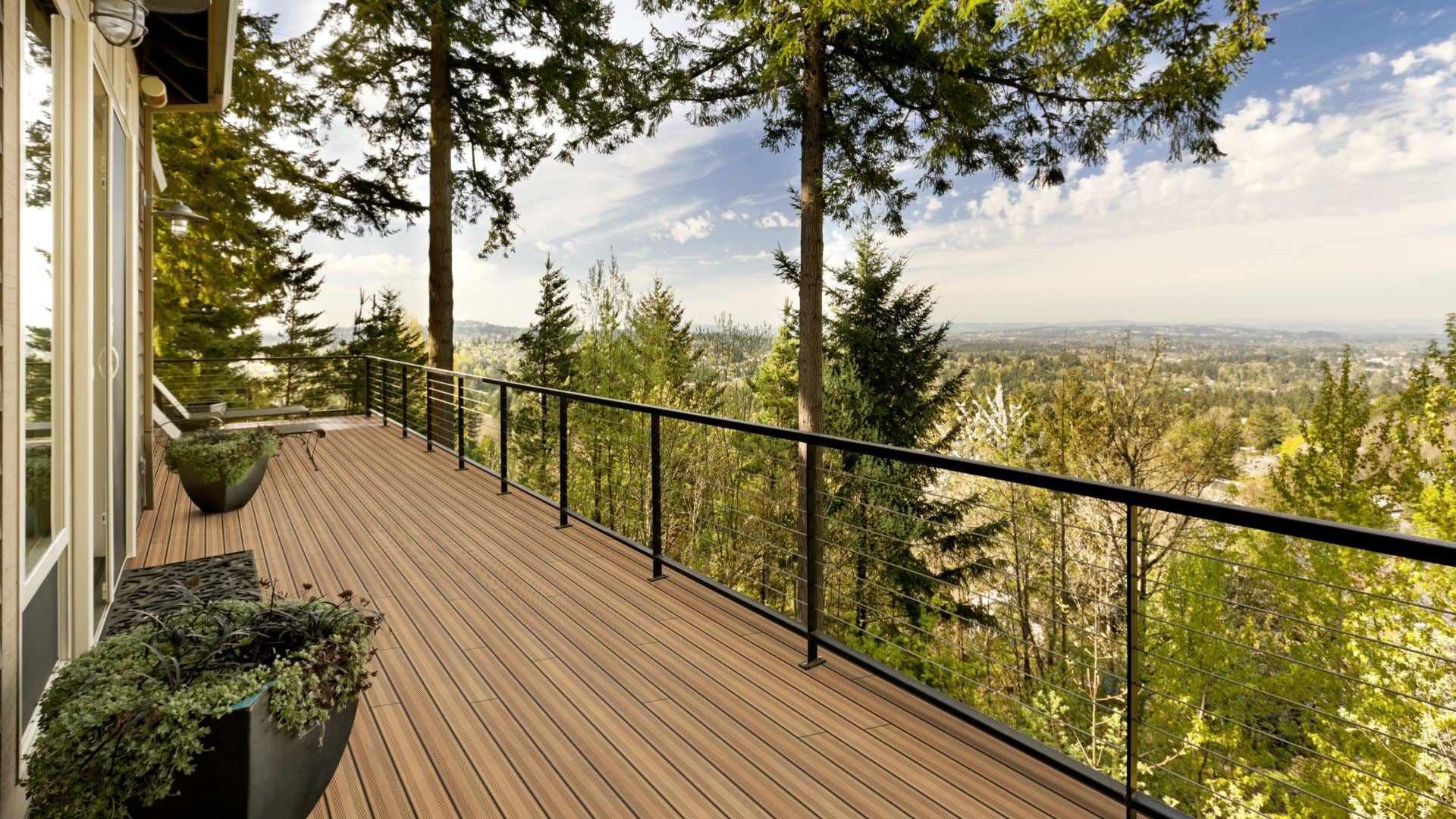 Garapa Prime KD französisch Terrassendiele 21 × 145 mm Fixlängen Beispielbild Loft