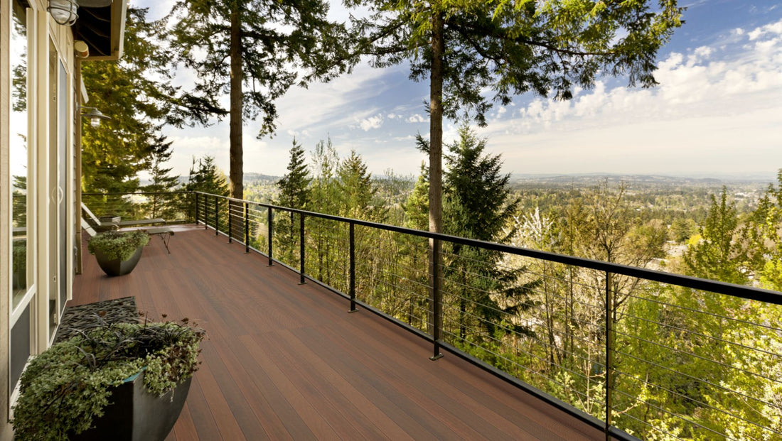 Ipê Prime KD gerillt Systemdiele Terrassendiele 21 x 144 mm Nut & Feder Beispielbild Loft