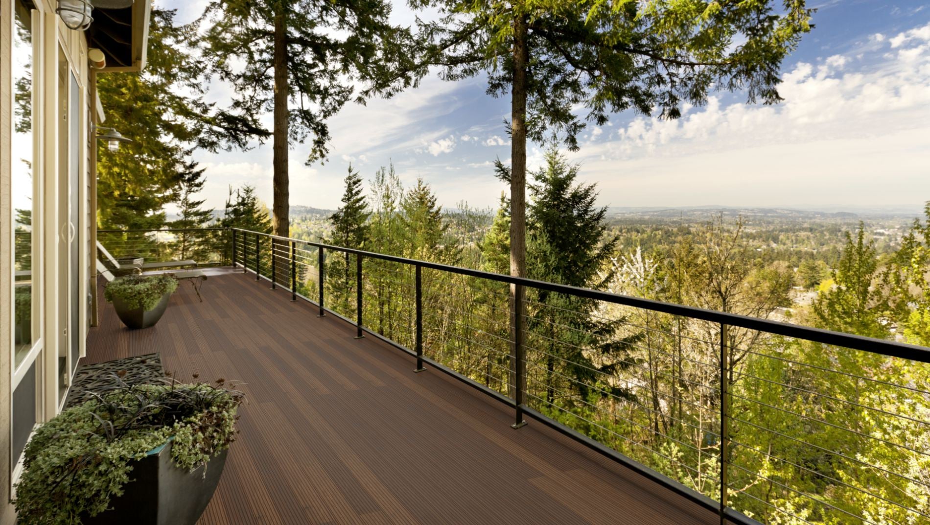 Thermo Esche Prime KD genutet  Terrassendiele 21 × 130 mm Systemdiele Nut & Feder Beispielbild Loft