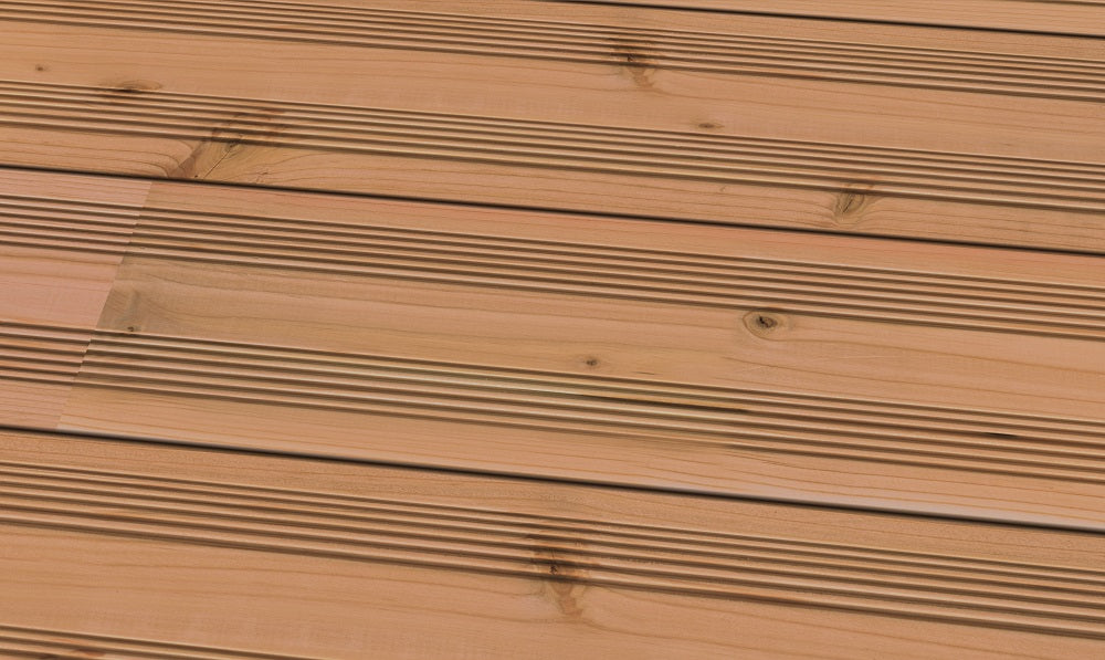 Douglasie I/III nachsortiert KD französisch Terrassendiele 26 x 145mm Fixlängen Produktfoto