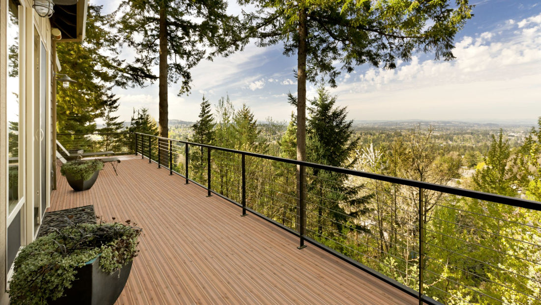 Douglasie I/III nachsortiert KD französisch Terrassendiele 26 x 145mm Fixlängen Beispielbild Loft