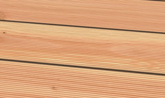 Ribbed Douglas fir decking boards
