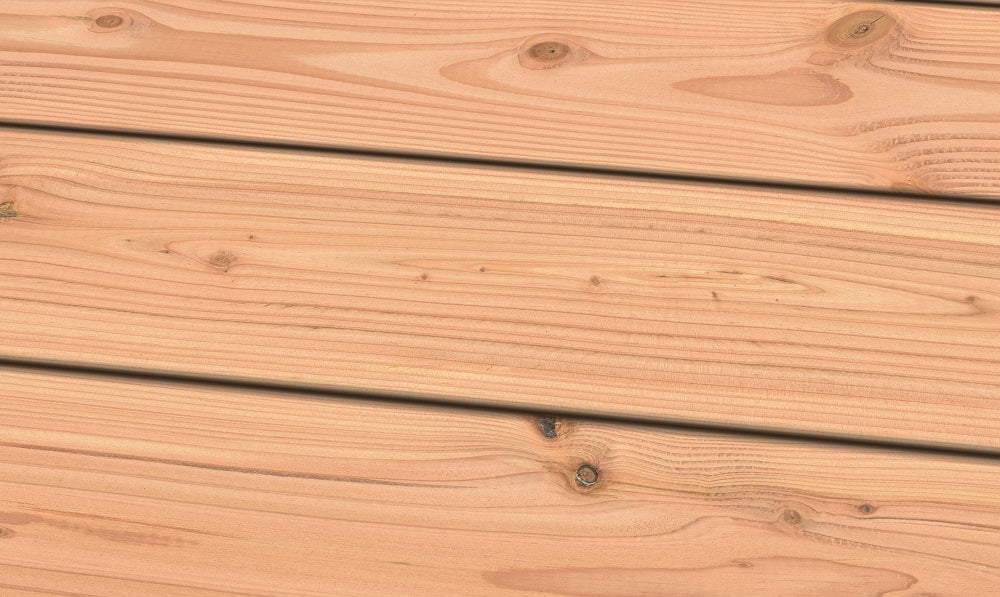 Douglasie I/III nachsortiert KD gebürstet Terrassendiele 26 x 145 mm Fixlängen Produktfoto