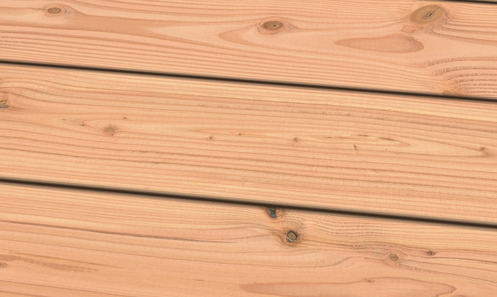Douglasie I/III nachsortiert KD gebürstet Terrassendiele 26 x 145 mm Fixlängen Produktfoto