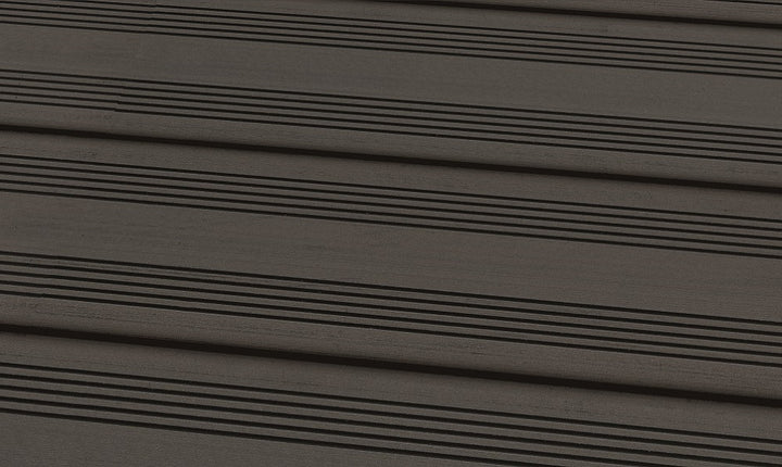 WPC 22 × 143 mm SOLID dunkelgrau französisch Terrassendiele (massiv) Fixlängen Produktfoto