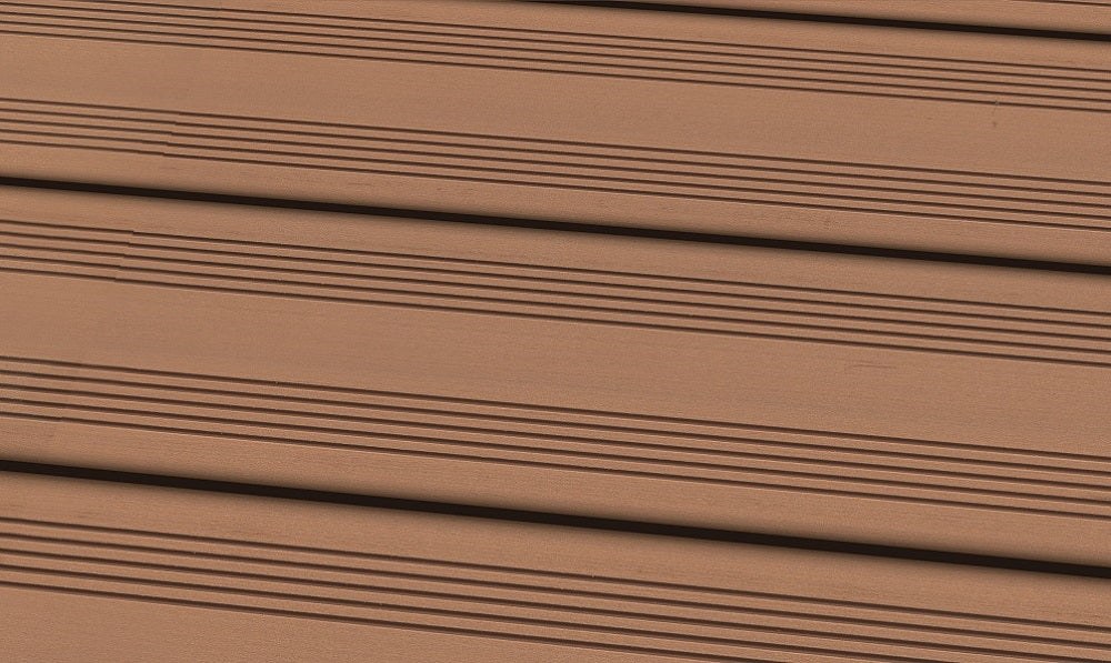WPC 22x143mm SOLID hellbraun französisch – Massiv-Terrassendiele Fixlängen Produktfoto