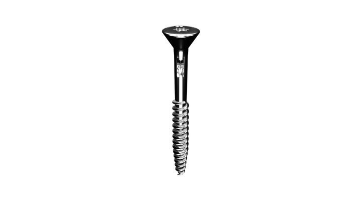 Holzbauschrauben-Edelstahl 5,0 × 70 mm 3/4 Ansicht