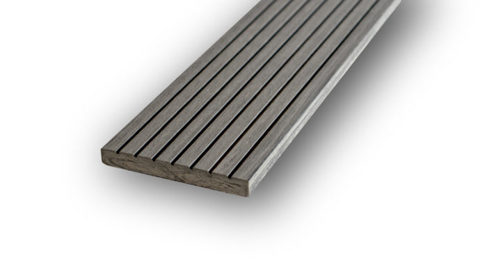 WPC Flachleiste / Abdeckleiste 80 × 10 mm Steingrau Produktfoto