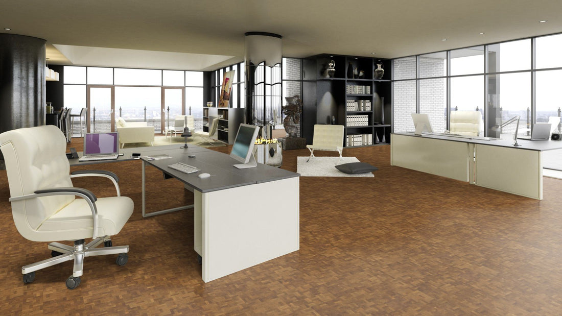 End-grain oak flooring, natural, 10 mm cubes