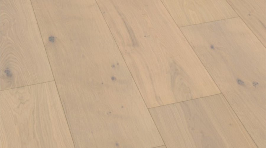 Parquet contrecollé 3 plis huilé blanc 15%