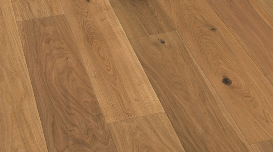 Parquet contrecollé 3 plis raboté main et huilé