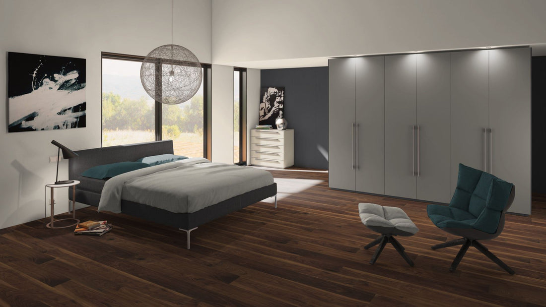 Parquet contrecollé 3 plis noyer américain Project, huilé, système clic, 15×190×1900 mm