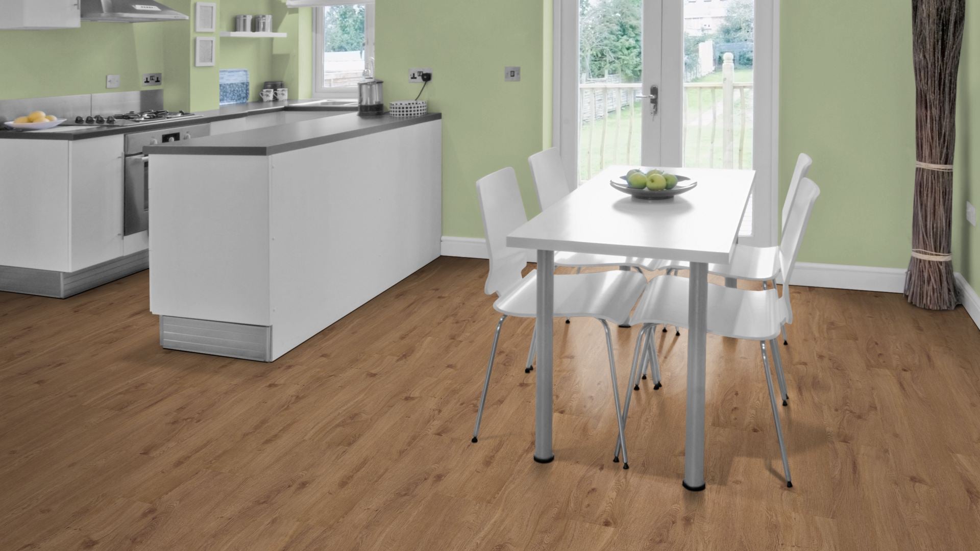 Adonis Traffic Vinyl Designboden Klebeplanke 2,5 × 188 × 1228 mm – Beispielbild Küche