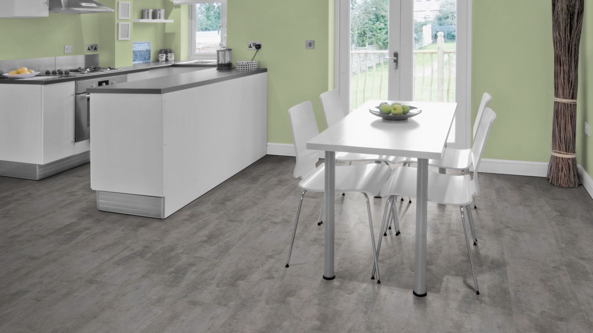 Atlas Home SPC Vinyl Designboden Click Beispielbild Küche