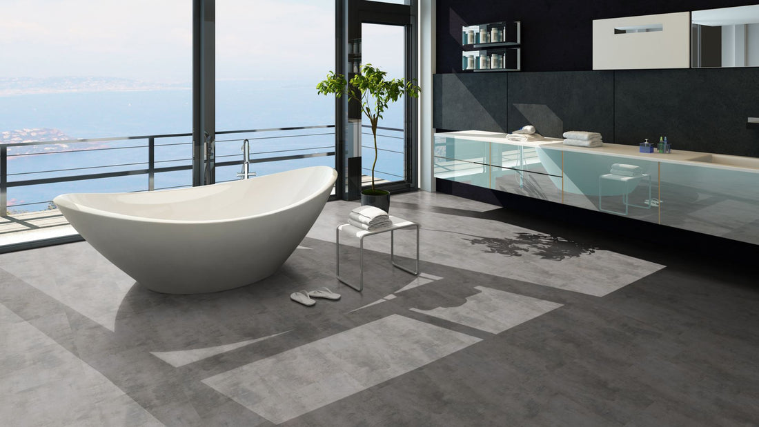 Atlas Home SPC Vinyl Designboden Click Beispielbild Bad