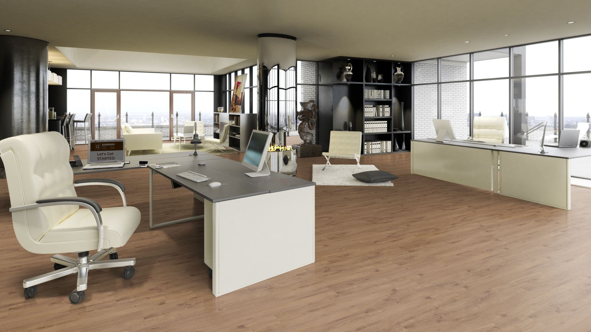 Adonis Home SPC Vinyl Designboden Click Beispielfoto Büro