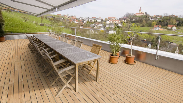 Lärche kanadisch A/B KD  glatt Terrassendiele 27 × 143 mm Fixlängen