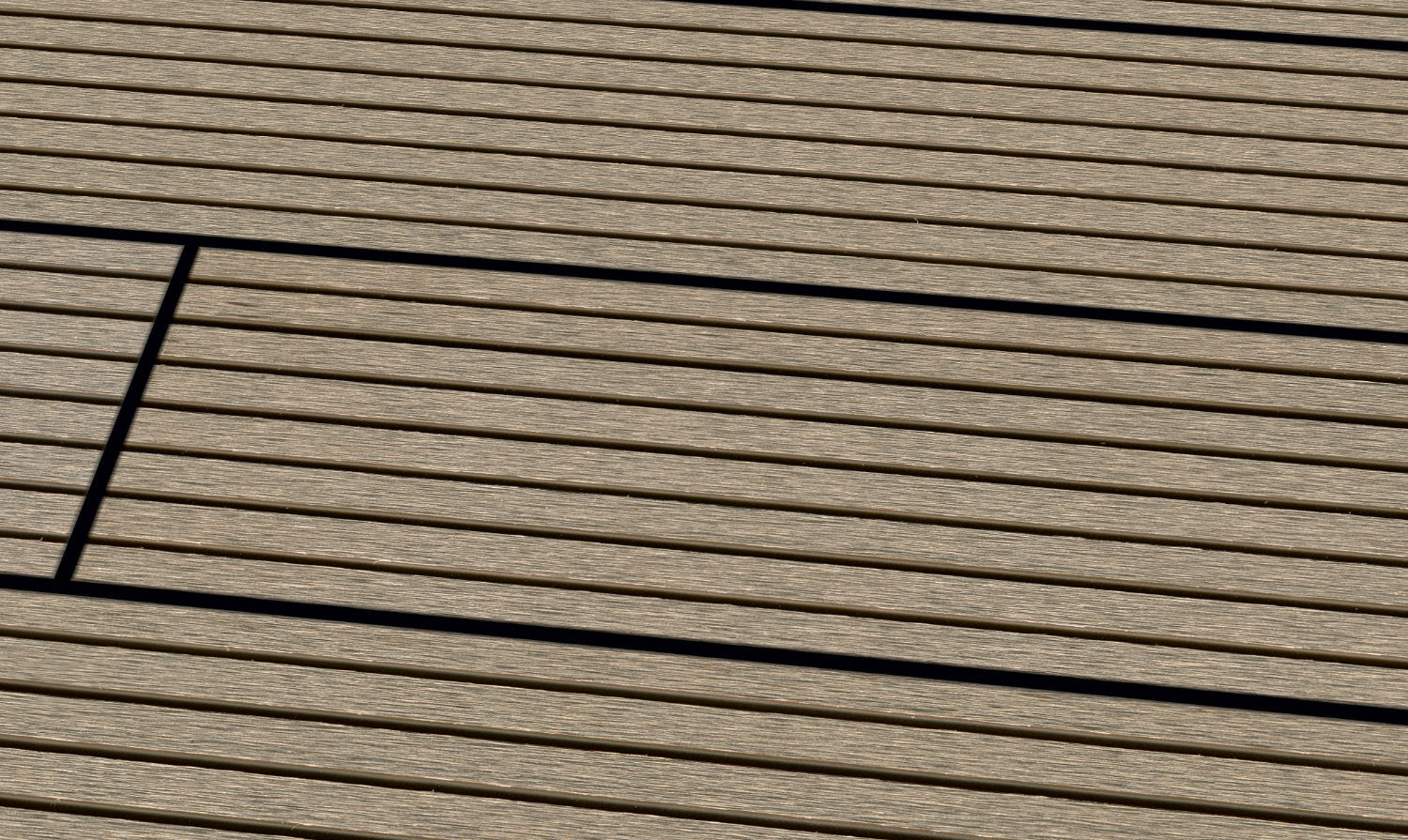 WPC 22 × 143 mm SOLID kieselgrau genutet Terrassendiele (massiv) Fixlängen
