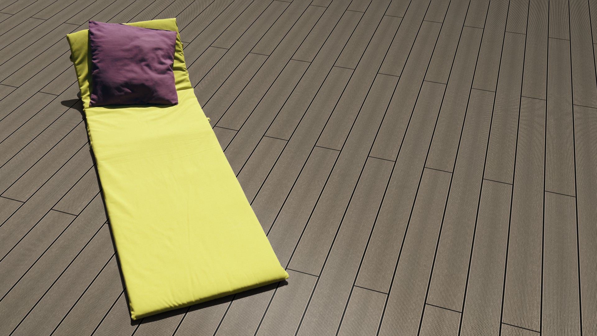 WPC 22 × 143 mm SOLID kieselgrau gerillt Terrassendiele (massiv) Fixlängen