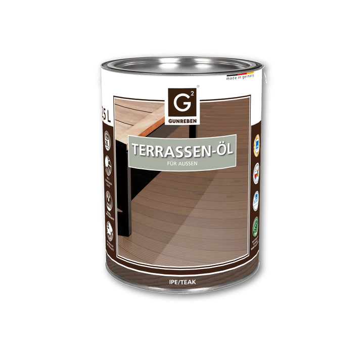 Gunreben Terrassen-Öl Ipe/Teak 2,5 Liter Dose Produktfoto