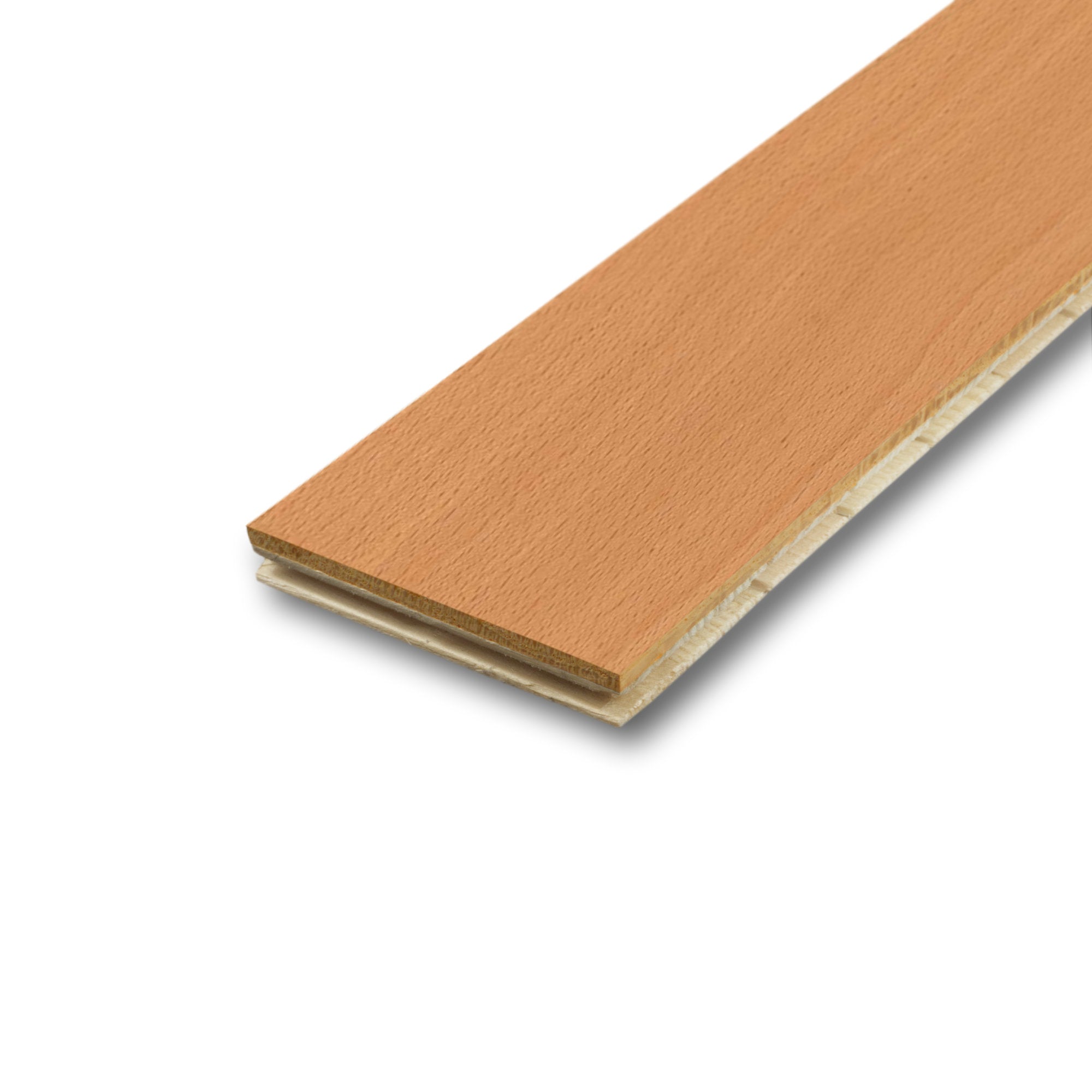 Hêtre étuvé naturel verni (mat) parquet contrecollé 2 plis 11 × 67 × 470 mm