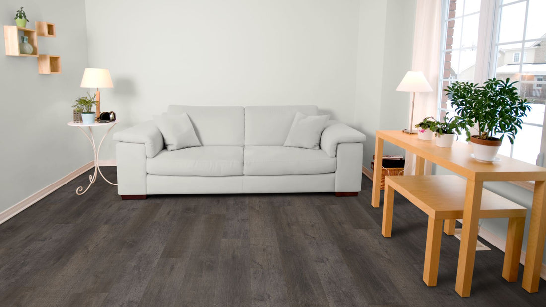 Gaia Traffic Vinyl Designboden Klebeplanke Beispielbild Wohnzimmer