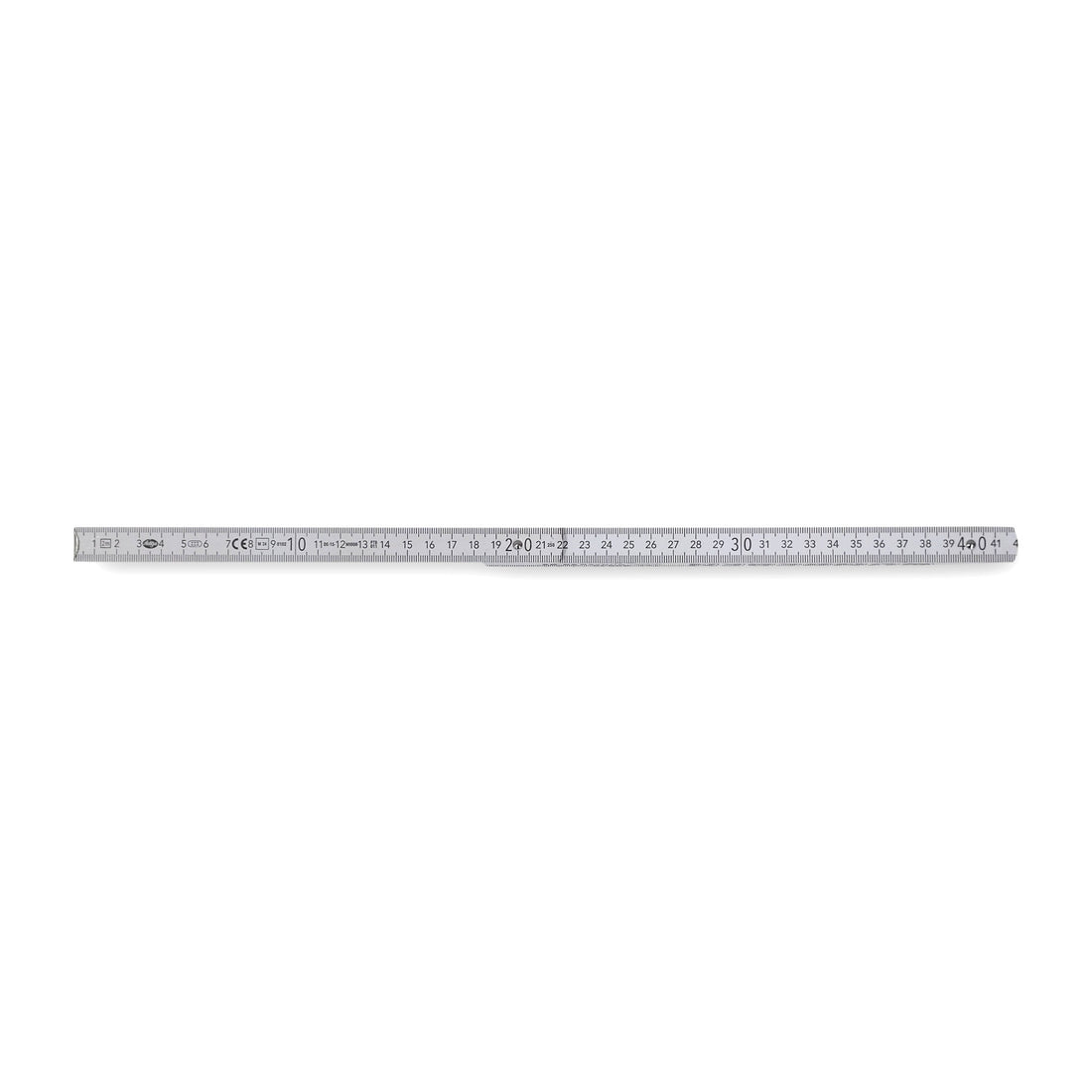 Gliedermaßstab 2 Meter mit Winkelskala Produktfoto aufgeklappt
