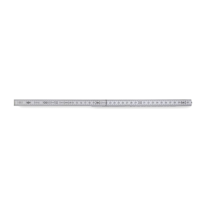 Gliedermaßstab 2 Meter mit Winkelskala Produktfoto aufgeklappt