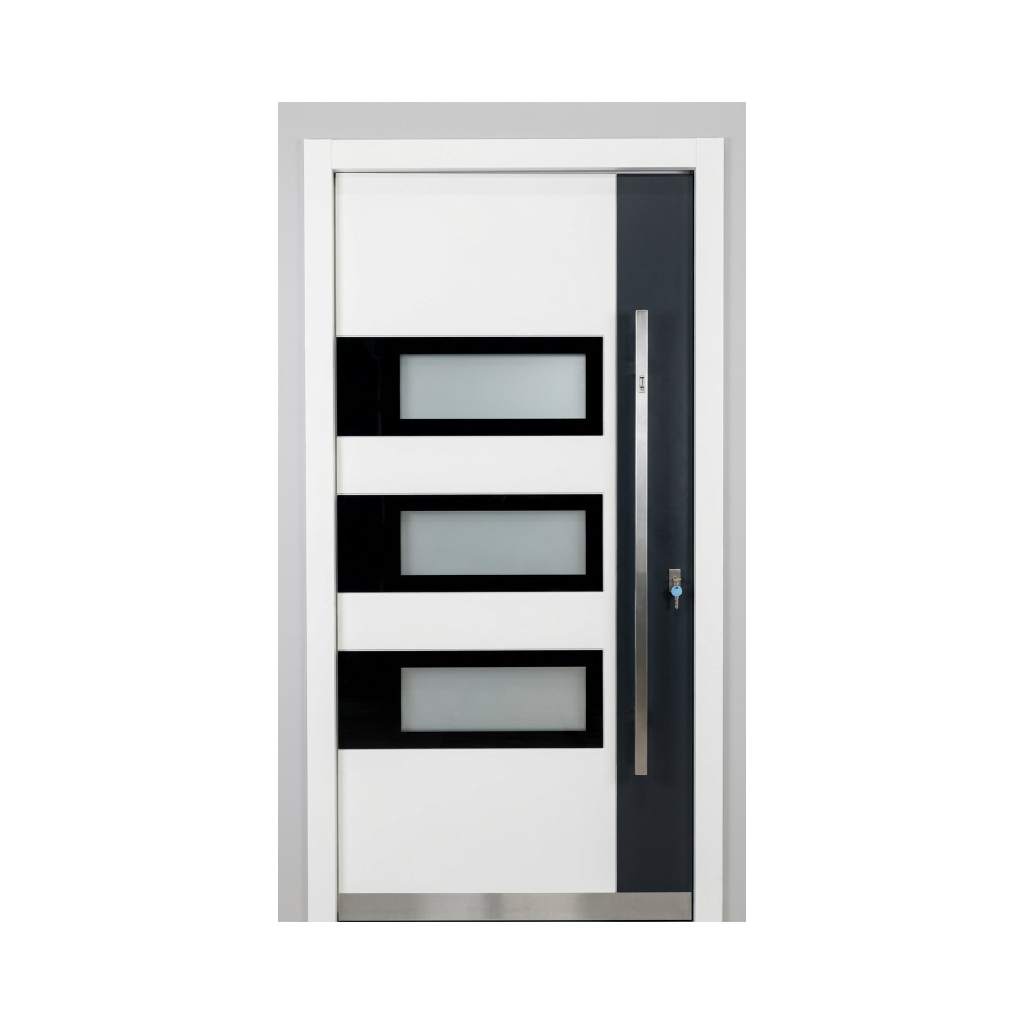 Porte d'entrée Trend DF 611 blanc - modèle d'exposition