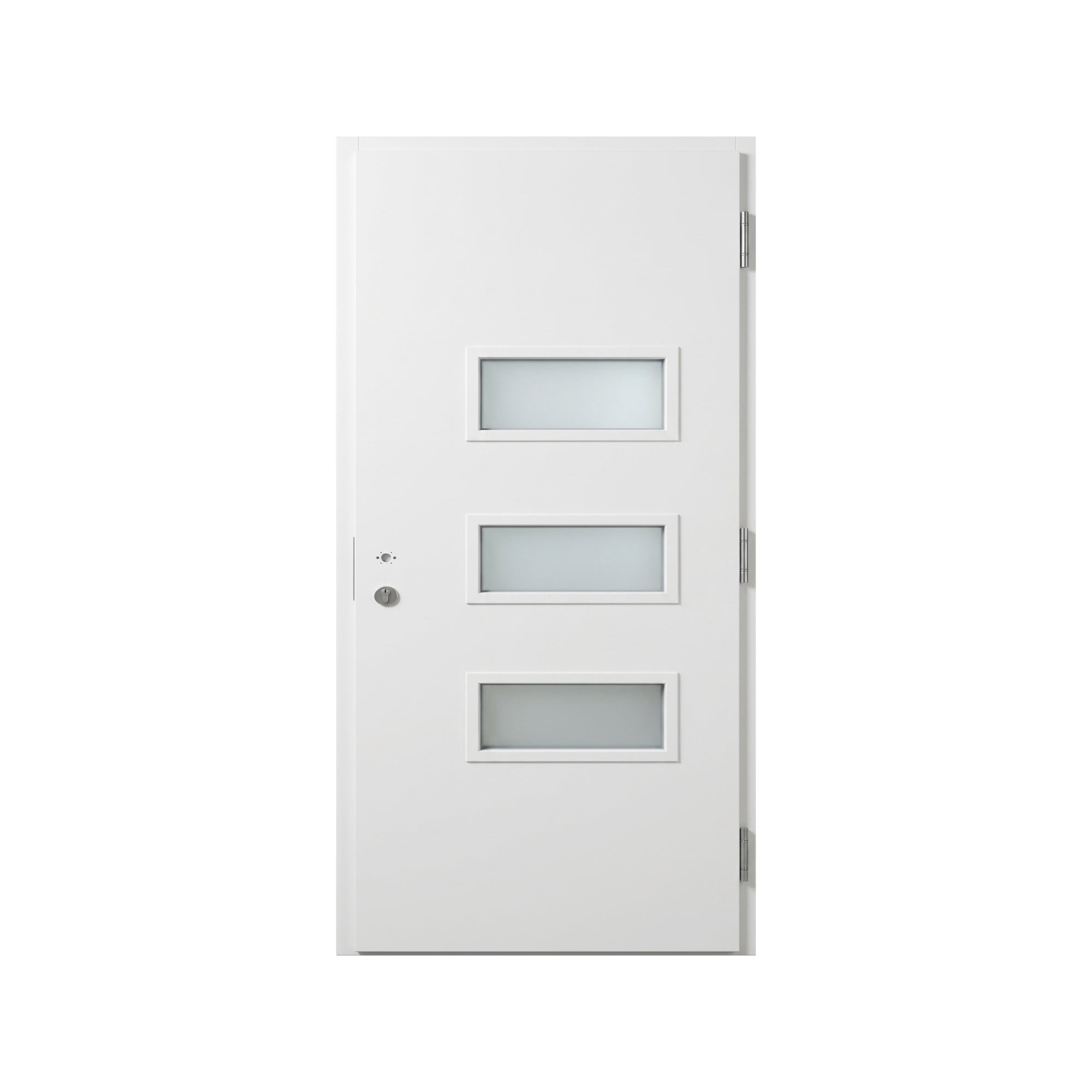 Porte d'entrée Trend DF 611 blanc - modèle d'exposition