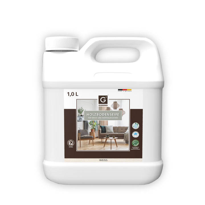 G² Holzbodenseife Weiß 1,0 L Produktfoto