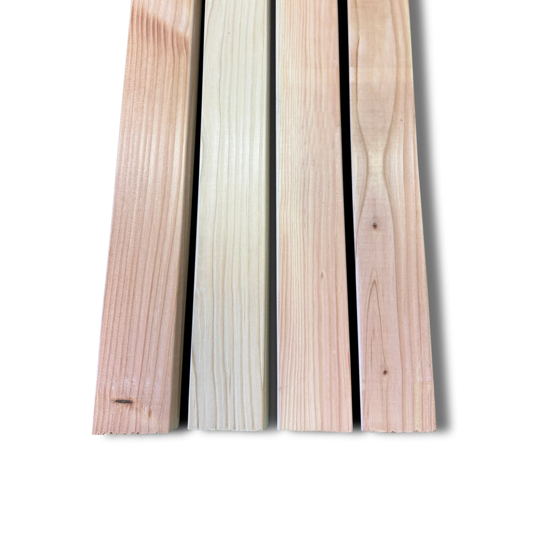 Rhombusleiste Douglasie 26 × 68 mm – I/III – Produktfoto - 4 Stück