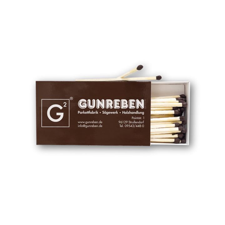 Gunreben Streichholzschachtel Produktfoto geöffnet