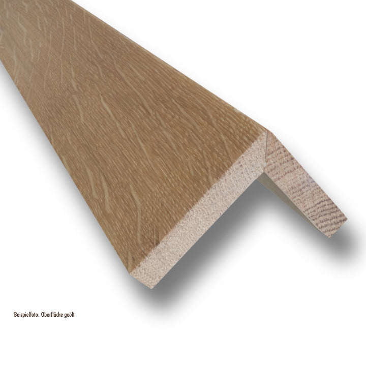 Treppenkantenprofil Eiche massiv Detailaufnahme