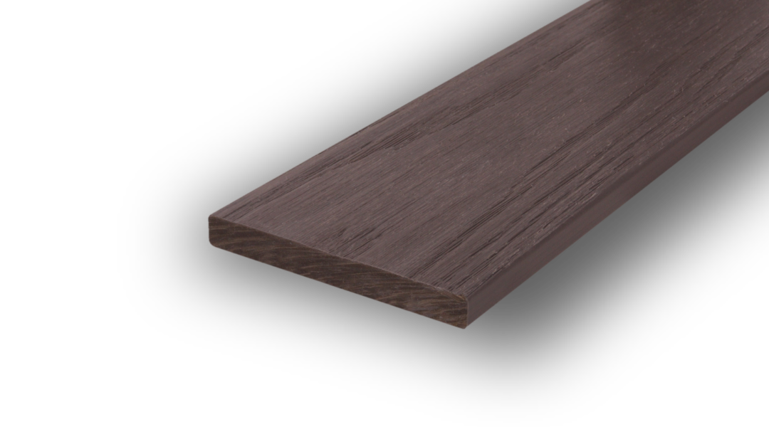 WPC Flachleiste / Abdeckleiste 80 × 10 mm Cement Produktfoto