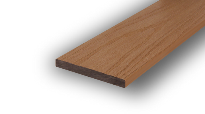 WPC Flachleiste / Abdeckleiste 80 x 10 mm Honigbraun Produktfoto