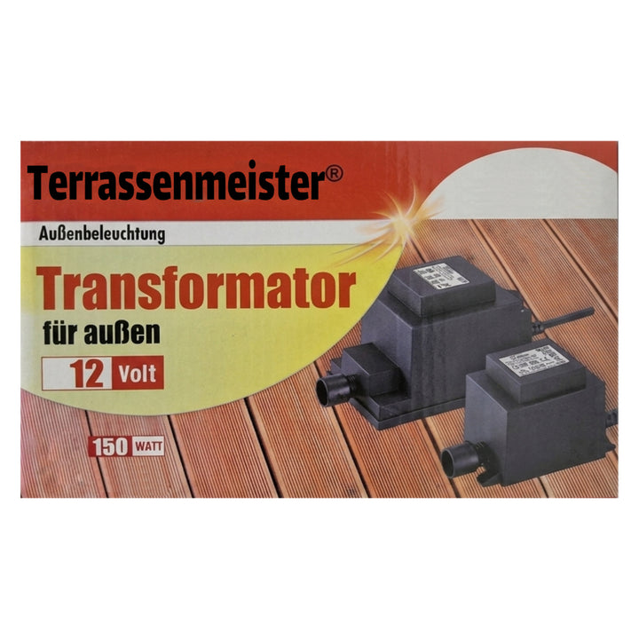 Transformator 150 Watt 12 Volt IP44 für LED Lichtsystem – Restposten