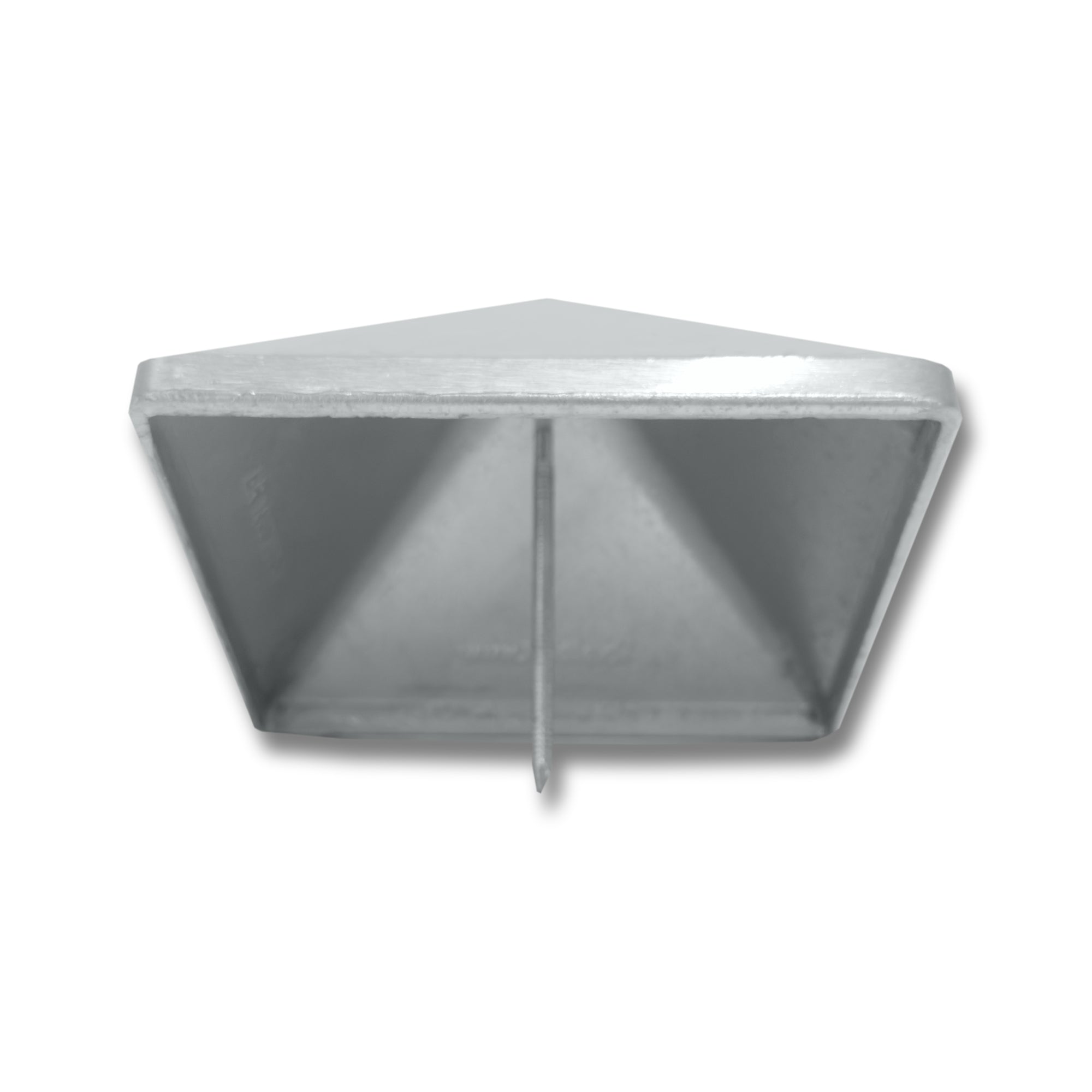 Pfostenabdeckkappe Pyramide 130 × 130 mm Aluminium – Restposten